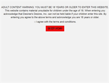 Tablet Screenshot of eboutique.desirees-desires.com